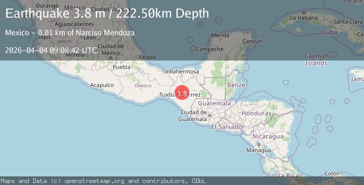 Map of CHIAPAS, MEXICO