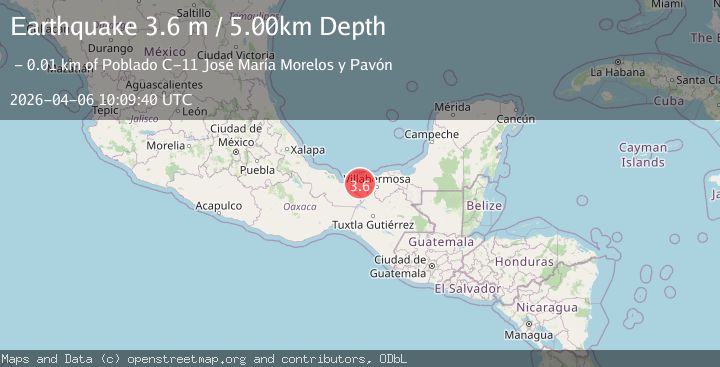Map of TABASCO, MEXICO