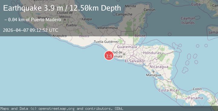 Map of OFFSHORE CHIAPAS, MEXICO