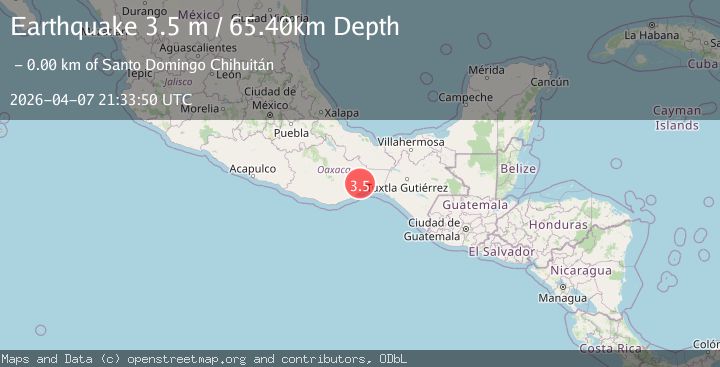 Map of OAXACA, MEXICO