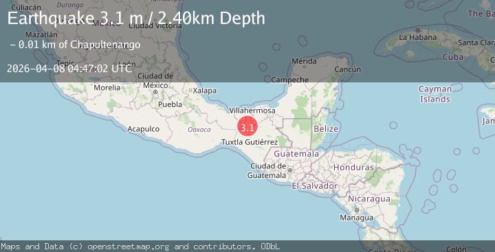 Map of CHIAPAS, MEXICO