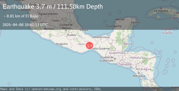 Map of OAXACA, MEXICO