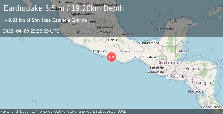 Map of OAXACA, MEXICO