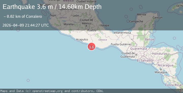 Map of OFFSHORE OAXACA, MEXICO