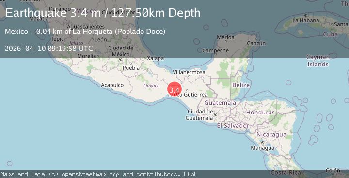 Map of OAXACA, MEXICO