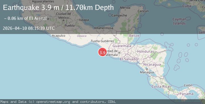 Map of OFFSHORE CHIAPAS, MEXICO