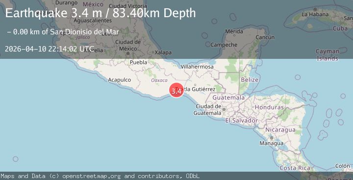 Map of OAXACA, MEXICO