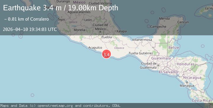 Map of OAXACA, MEXICO