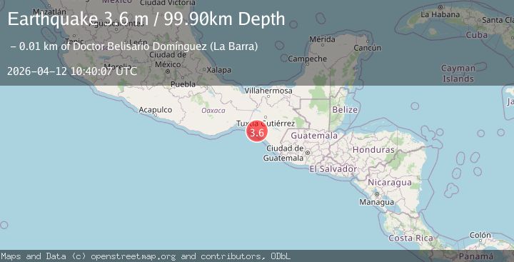 Map of CHIAPAS, MEXICO