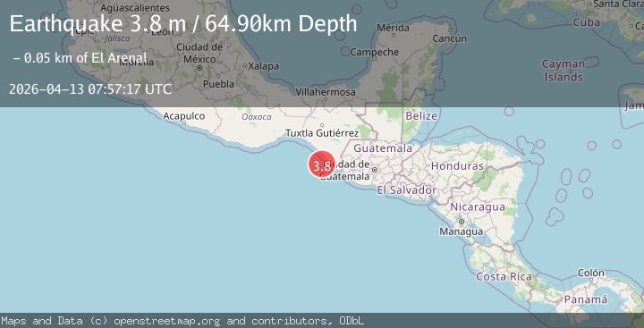Map of OFFSHORE CHIAPAS, MEXICO