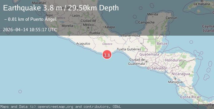 Map of OFFSHORE OAXACA, MEXICO
