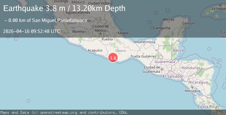 Map of OAXACA, MEXICO