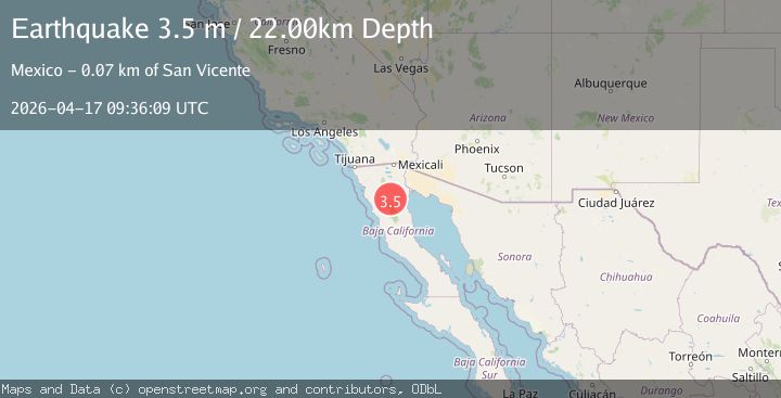 Map of BAJA CALIFORNIA, MEXICO