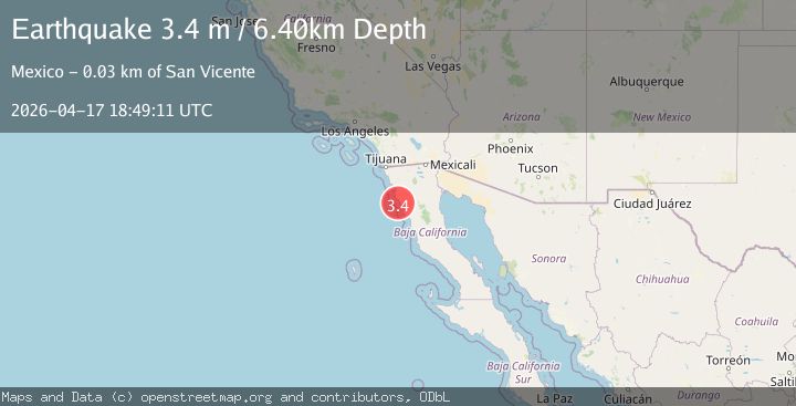 Map of OFFSHORE BAJA CALIFORNIA, MEXICO