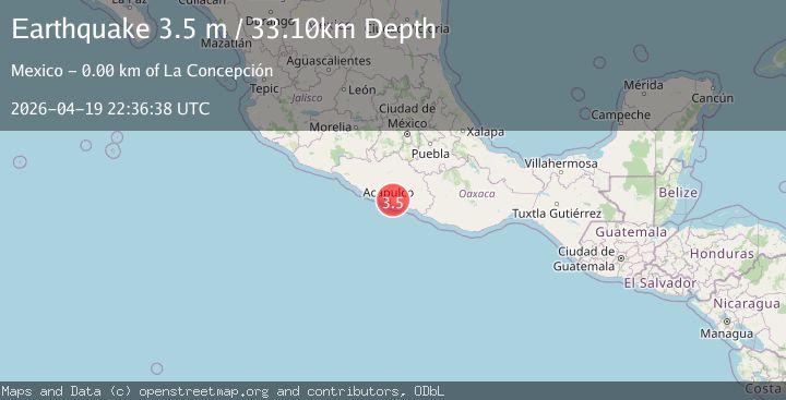 Map of GUERRERO, MEXICO