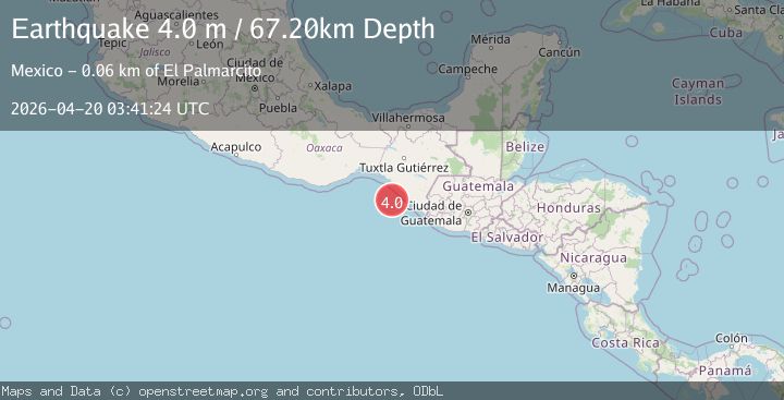 Map of OFFSHORE CHIAPAS, MEXICO
