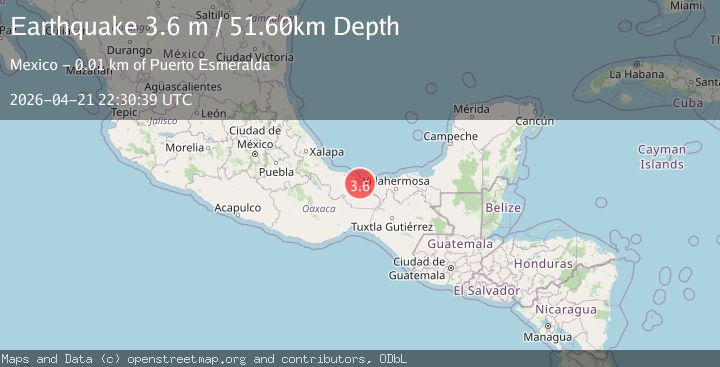 Map of OFFSHORE VERACRUZ, MEXICO
