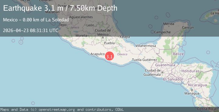 Map of GUERRERO, MEXICO