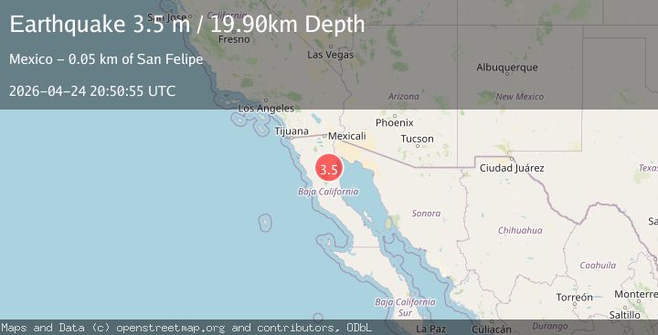 Map of BAJA CALIFORNIA, MEXICO