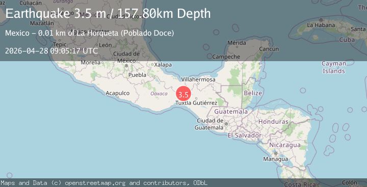 Map of OAXACA, MEXICO
