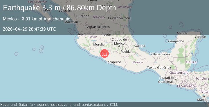 Map of GUERRERO, MEXICO