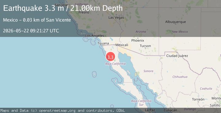 Map of BAJA CALIFORNIA, MEXICO