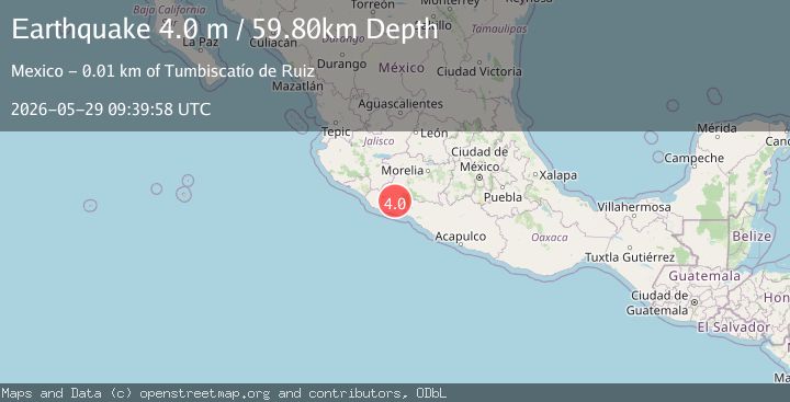 Map of MICHOACAN, MEXICO