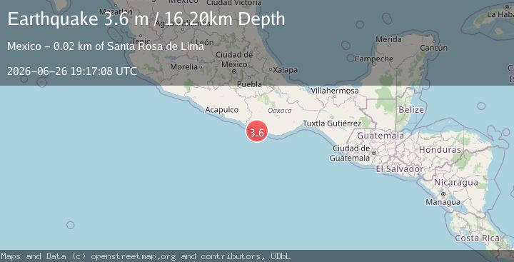 Map of OFFSHORE OAXACA, MEXICO