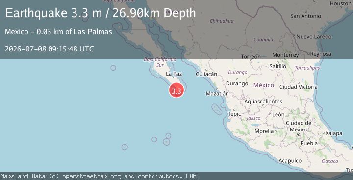 Map of BAJA CALIFORNIA SUR, MEXICO