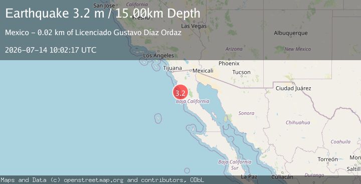 Map of OFFSHORE BAJA CALIFORNIA, MEXICO