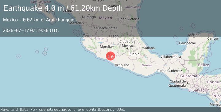 Map of GUERRERO, MEXICO