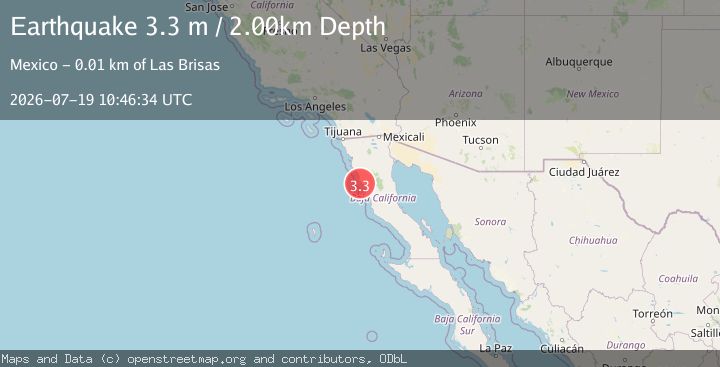Map of OFFSHORE BAJA CALIFORNIA, MEXICO