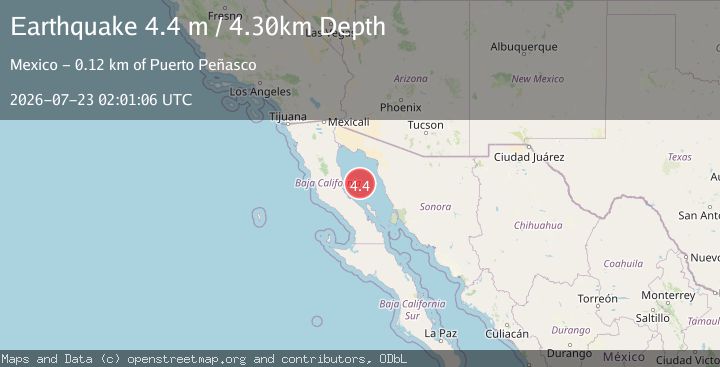 Map of GULF OF CALIFORNIA