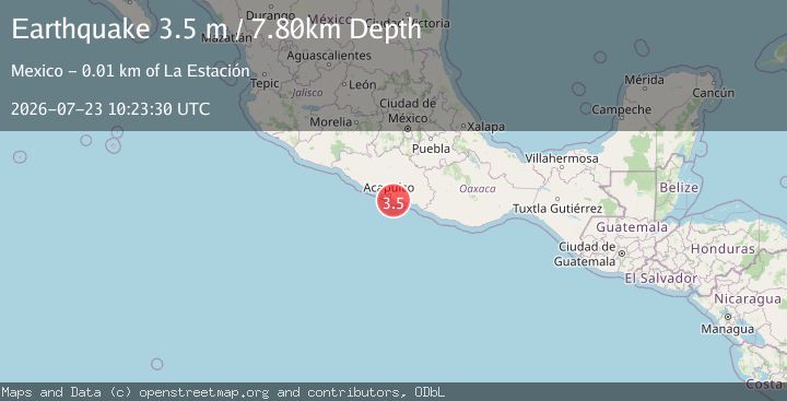 Map of GUERRERO, MEXICO