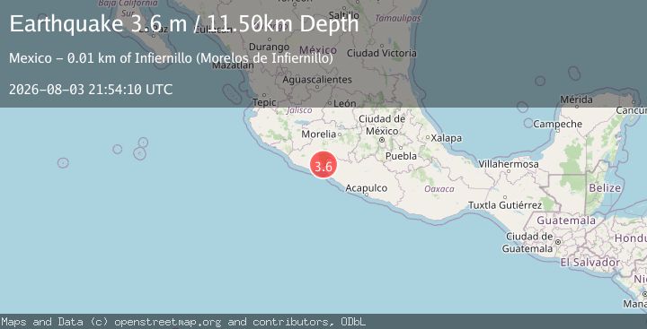 Map of MICHOACAN, MEXICO