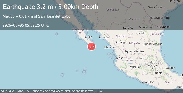 Map of OFFSHORE BAJA CALIF. SUR, MEXICO