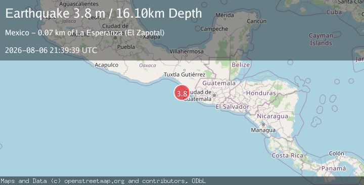 Map of OFFSHORE CHIAPAS, MEXICO