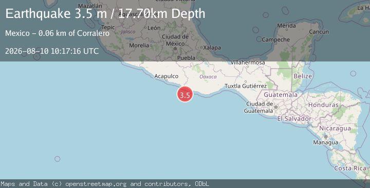 Map of OFFSHORE OAXACA, MEXICO