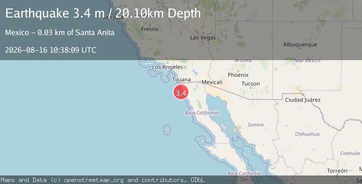Map of OFFSHORE BAJA CALIFORNIA, MEXICO
