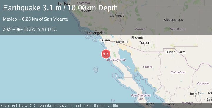 Map of OFFSHORE BAJA CALIFORNIA, MEXICO