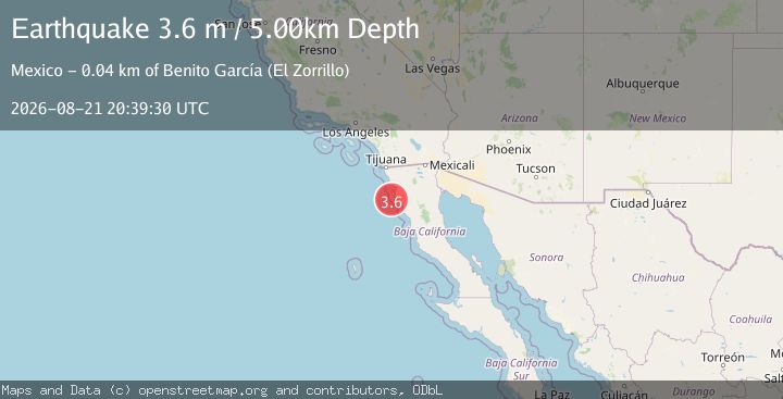 Map of OFFSHORE BAJA CALIFORNIA, MEXICO