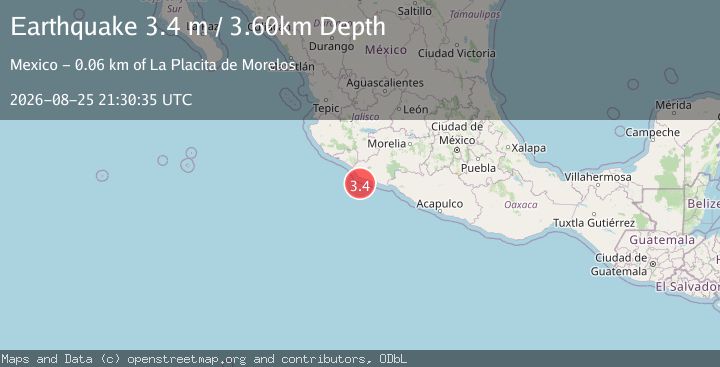Map of OFFSHORE MICHOACAN, MEXICO
