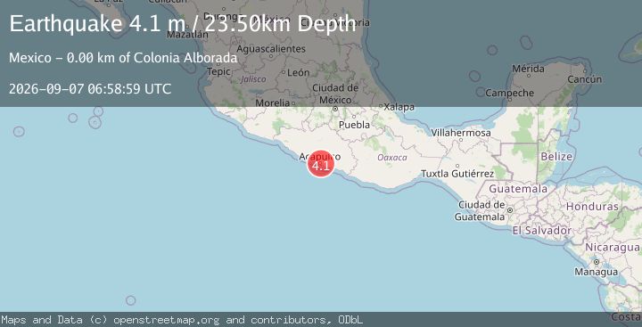 Map of GUERRERO, MEXICO