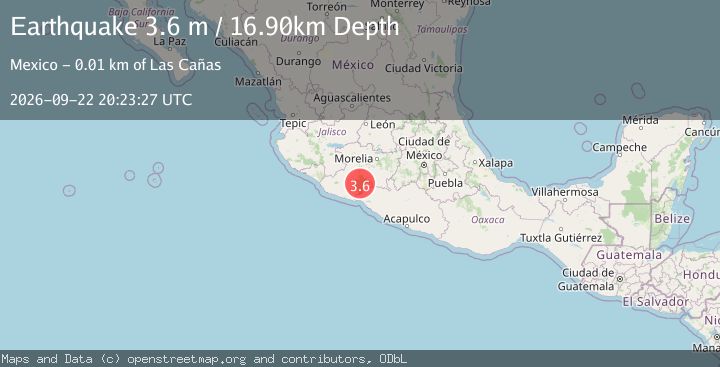 Map of MICHOACAN, MEXICO