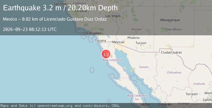 Map of BAJA CALIFORNIA, MEXICO