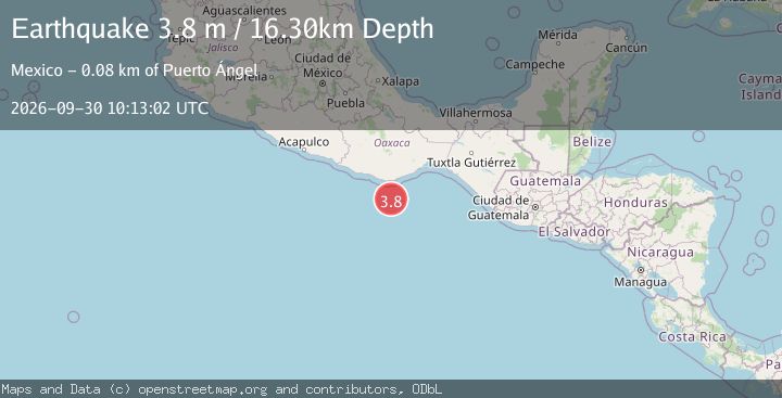 Map of OFFSHORE OAXACA, MEXICO