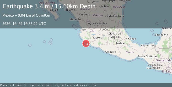 Map of OFFSHORE COLIMA, MEXICO
