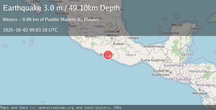 Map of GUERRERO, MEXICO