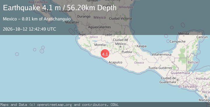 Map of GUERRERO, MEXICO