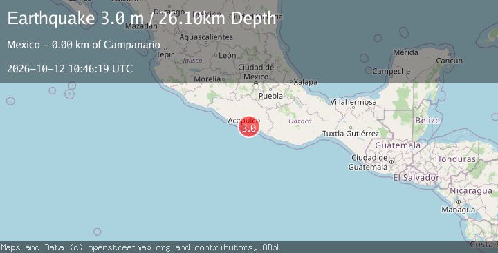 Map of GUERRERO, MEXICO
